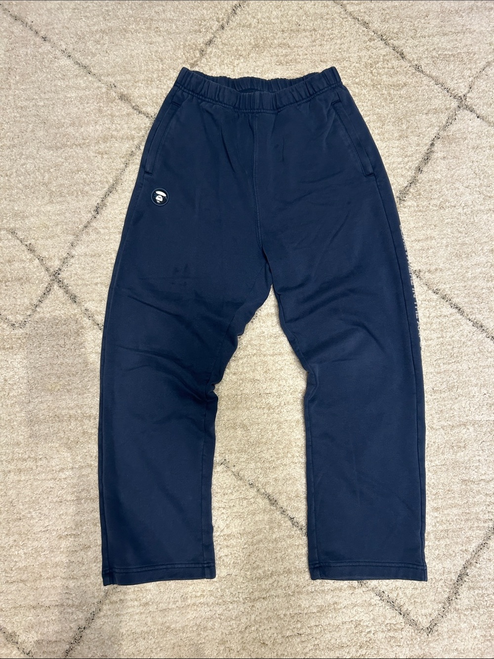 AAPE Open Cuff Blur Sweatpants         Size S